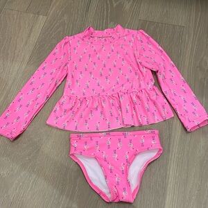 Carter’s girls size 3 two piece bathing suit